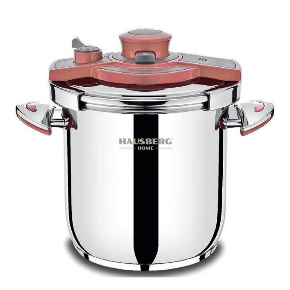 Oala sub presiune HAUSBERG HB-H 309, 9L, inox 18/10, Inductie, Triplu fund
