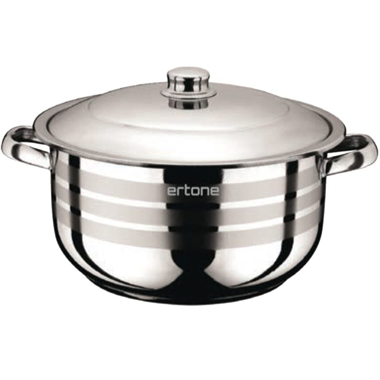 Oala inox cu capac metalic ERTONE MN-538, 28 cm, 11L
