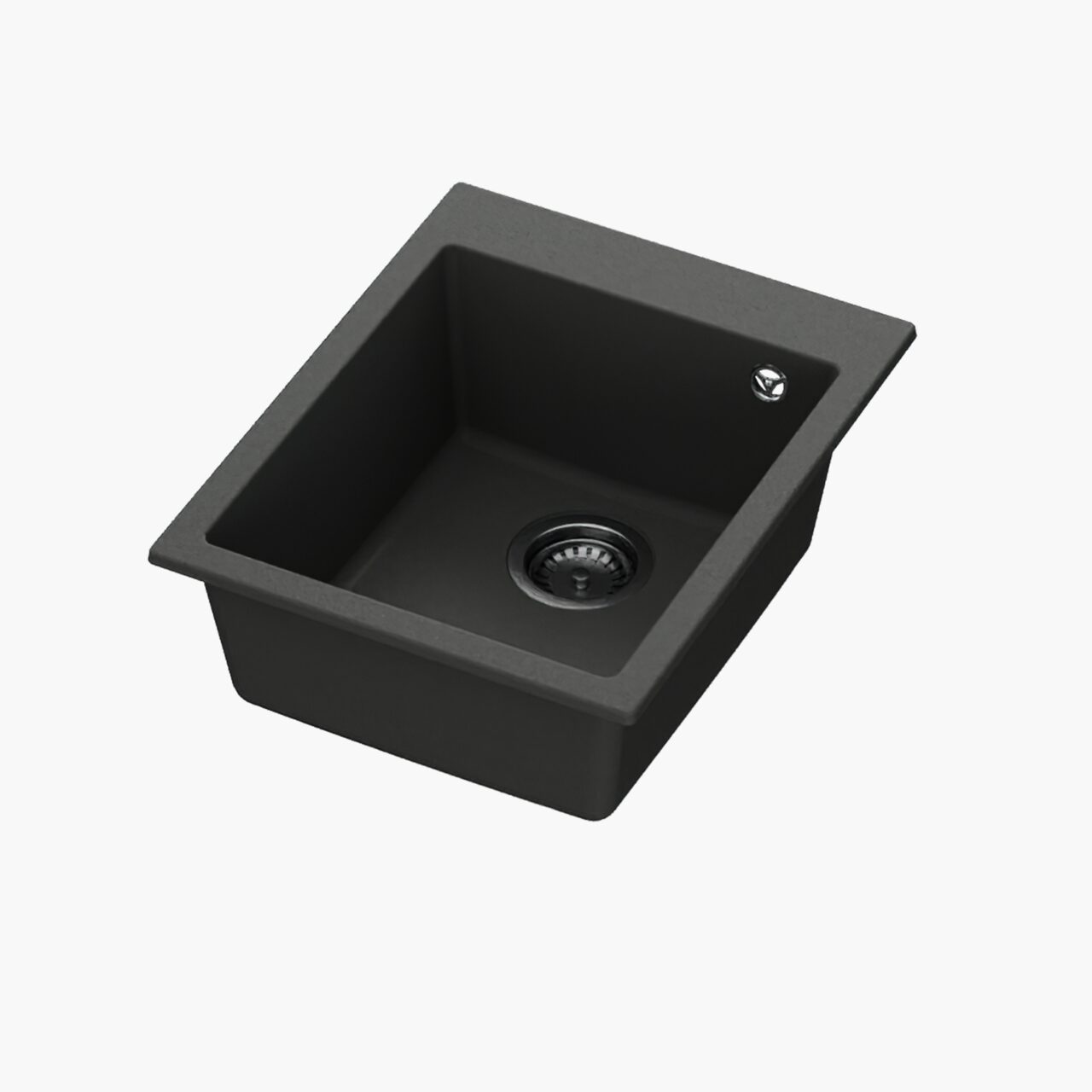 Chiuveta bucatarie HAUSBERG Sero HBC-9601, compozit, negru, 40 x 50 cm