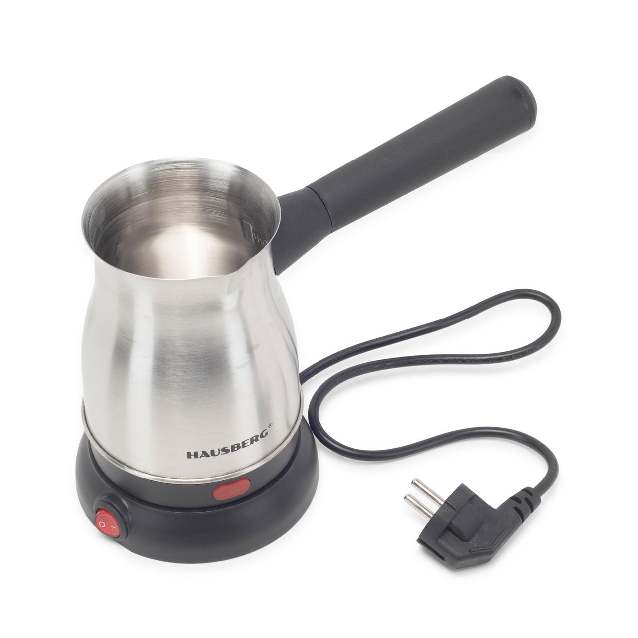 Ibric electric pentru cafea HAUSBERG HB-3815IN, Putere 800W, Capacitate 800 ml