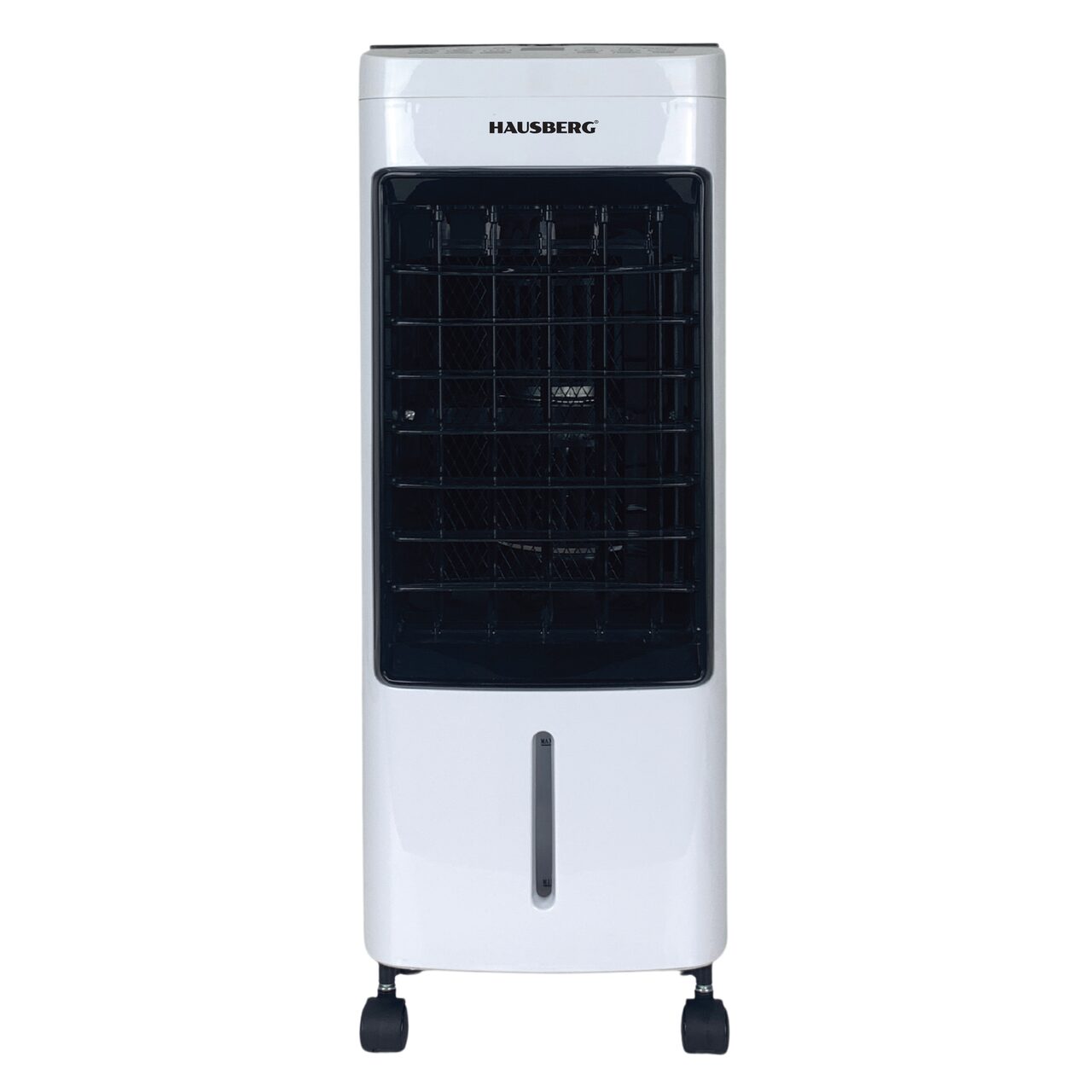 Ventilator cu racire si umidificare aer HAUSBERG HB-5955AB, 3 viteze, telecomanda, temporizator 12 ore, rezervor apa 4L, portabil