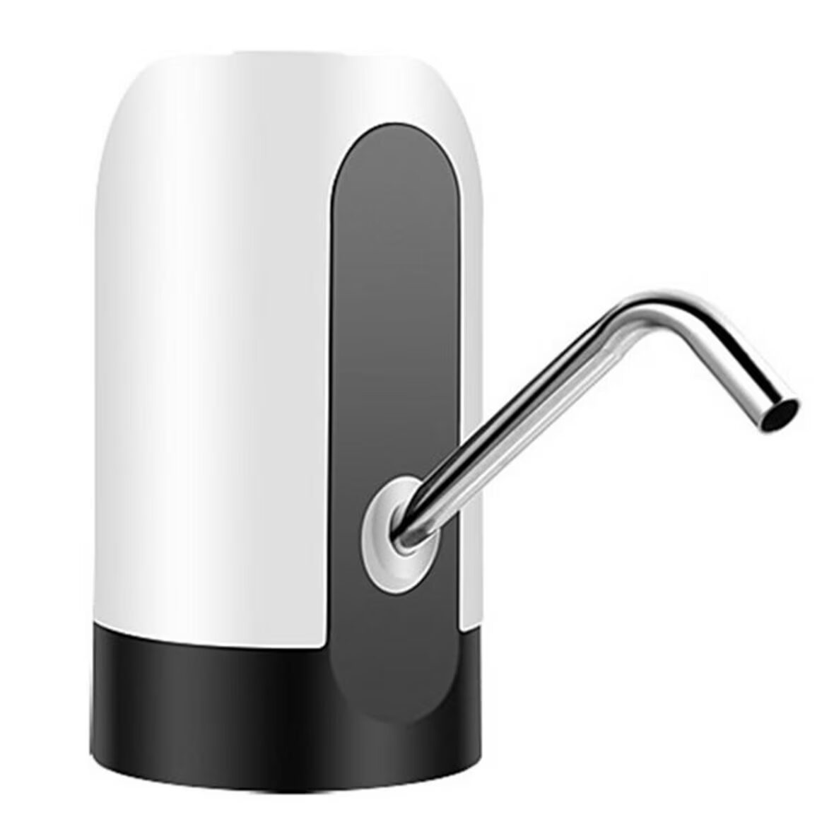 Dispozitiv electric reincarcabil de pompare apa HAUSBERG HB-2605, otel inoxidabil si plastic, pentru sticle PET de 10L, buton ON/OFF, baterie incorporata, USB