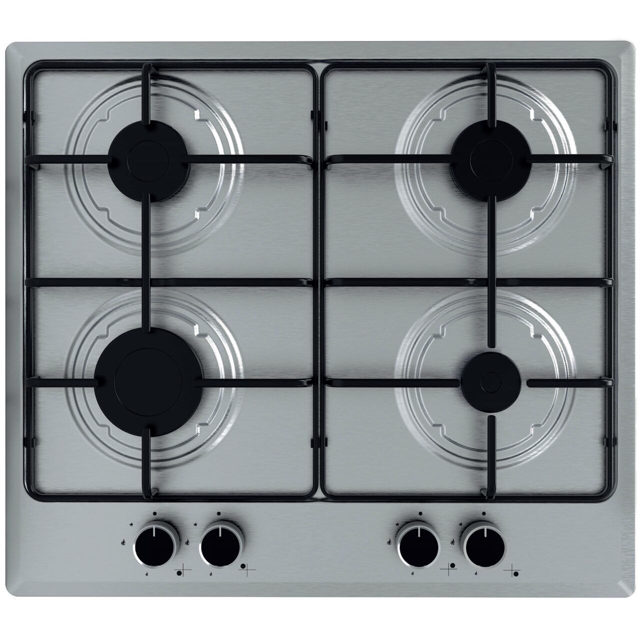 Plita incorporabila HAUSBERG HB 555, Gaz, 4 arzatoare, Sistem siguranta, Inox