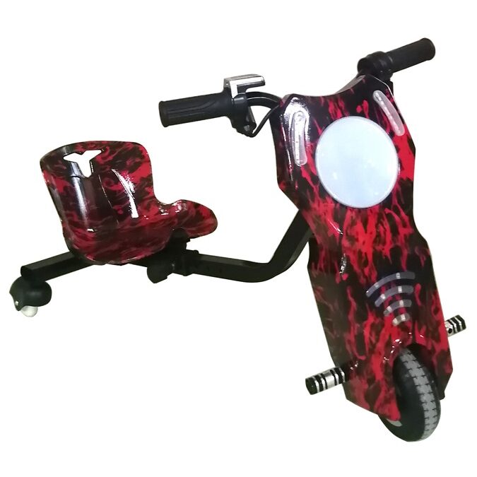 Tricicleta electrica drift pentru copii HAUSBERG HB-KD04RS-*Putere: motor 150-200W Bluetooth- 3 niveluri viteza- suspensie spate- autonomie 8-12 km- tip de incarcare 3h- accesorii