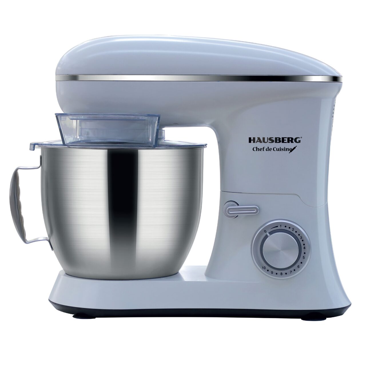 Mixer cu bol din inox HAUSBERG HB-7622AB, 1600-1700 W, Bol 6.5 L inox, 10 Viteze, Nivel zgomot 95dB