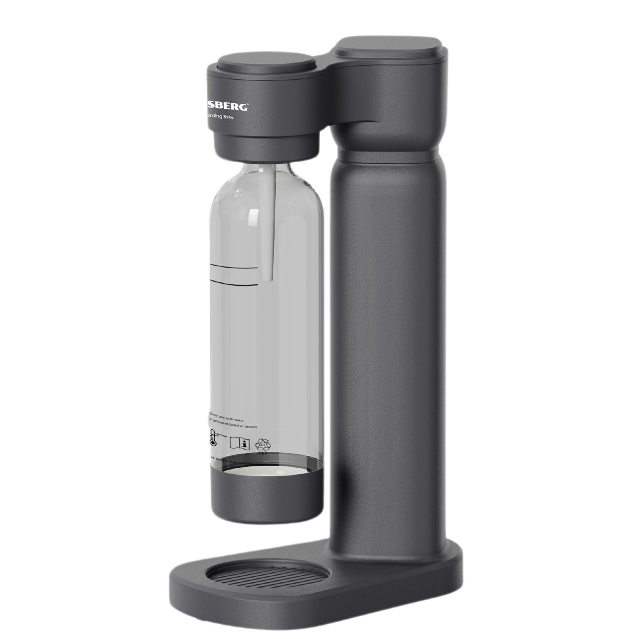 Aparat preparare Sifon HAUSBERG HB-6040GR, Recipient 1L, Eco-Friendly, Material ABS