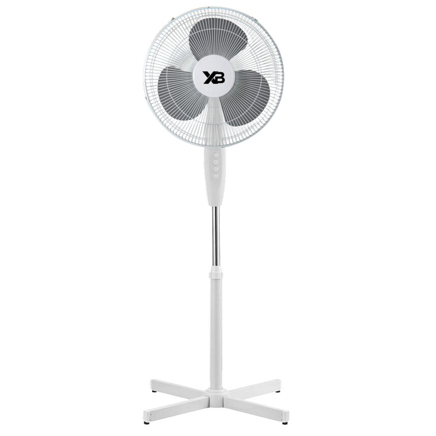 Ventilator cu picior HAUSBERG XB-110, 45W, 16 inch, 3 viteze, sscilatie, inaltime reglabila