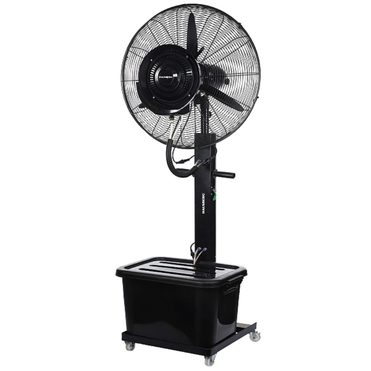 Ventilator cu pulverizare HAUSBERG HB5605NG, 26 inch, 200W, rezervor 40L, racire aer pentru exterior