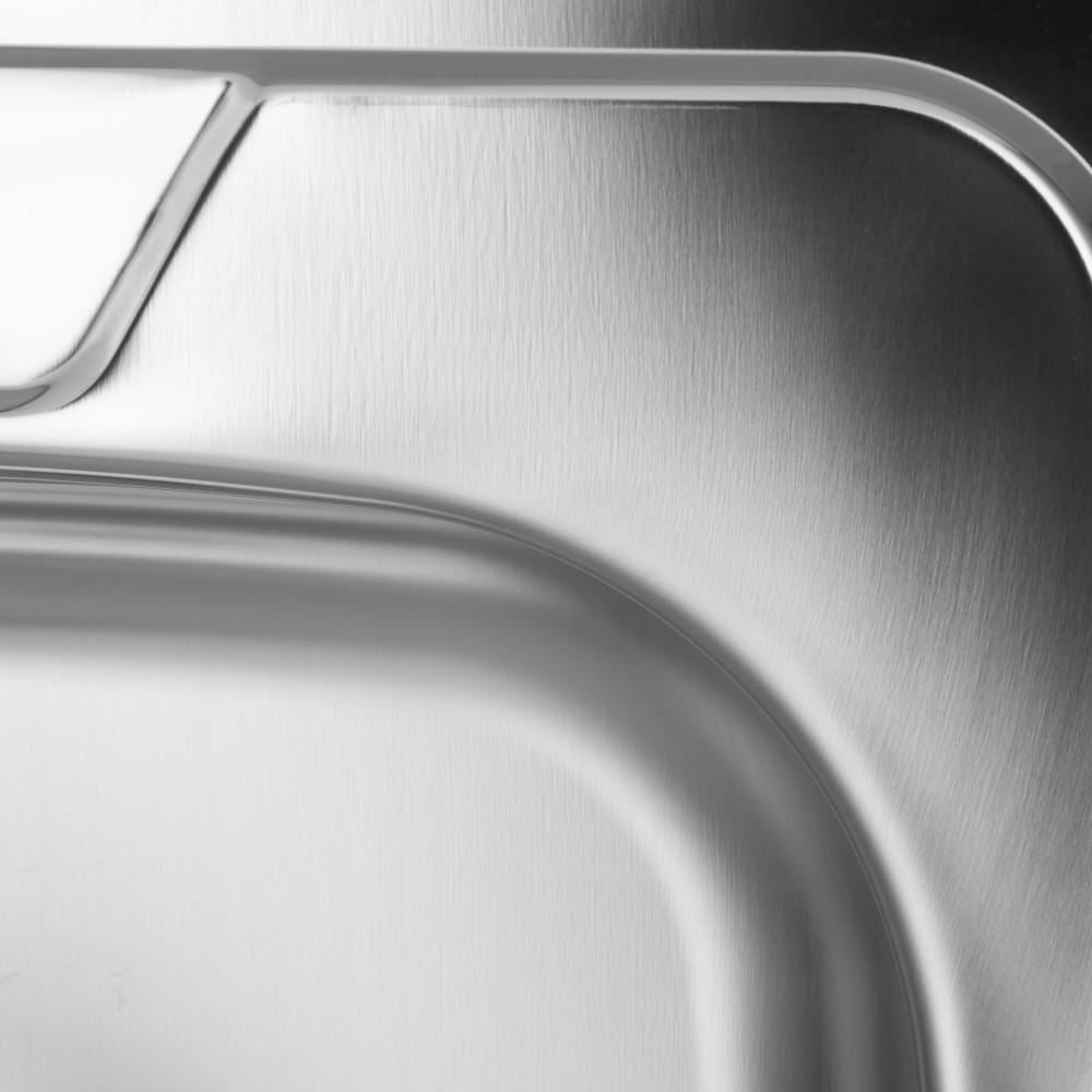 Chiuveta bucatarie inox Freddo SN9021, dimensiune 48 x 45 cm, adancime 18 cm, finisaj anticalcar