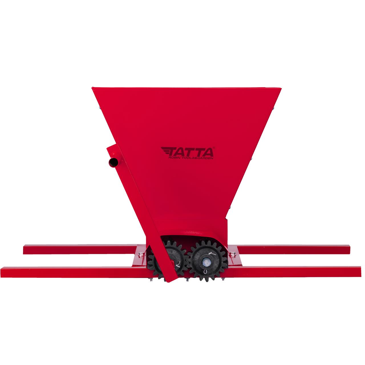 Zdrobitor de struguri manual Tatta TZ1802RS, Metalic, 300 Kg/h, cuva detasabila 20L