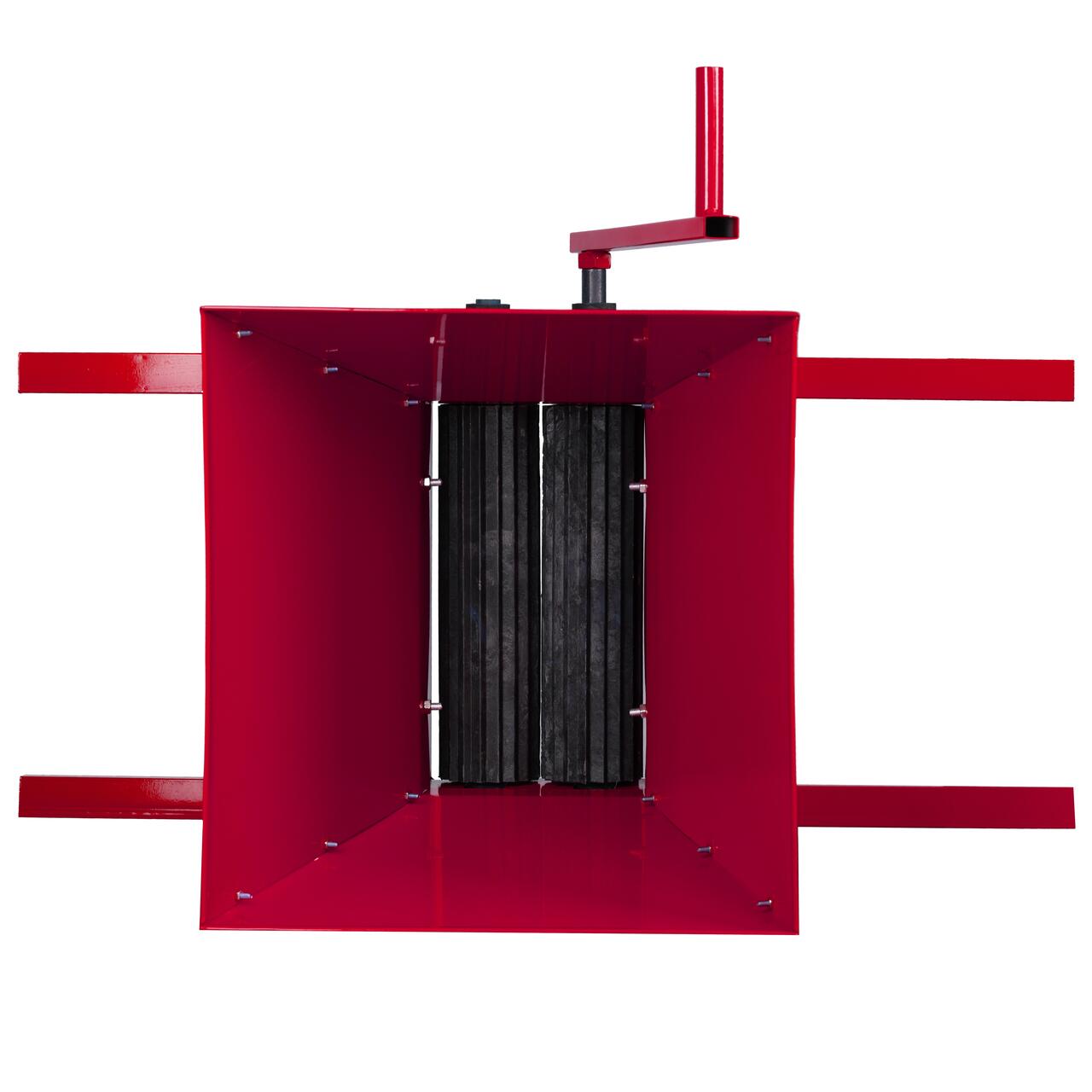 Zdrobitor de struguri manual Tatta TZ1802RS, Metalic, 300 Kg/h, cuva detasabila 20L