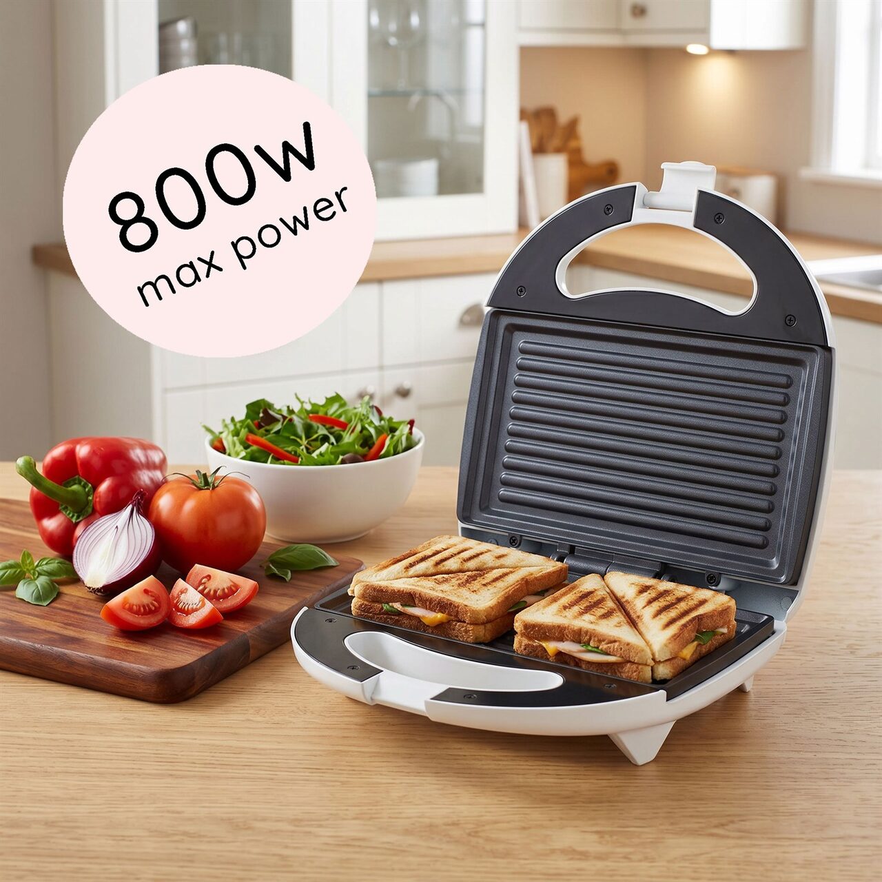 Sandwich Maker Hausberg HB-3510, 800W