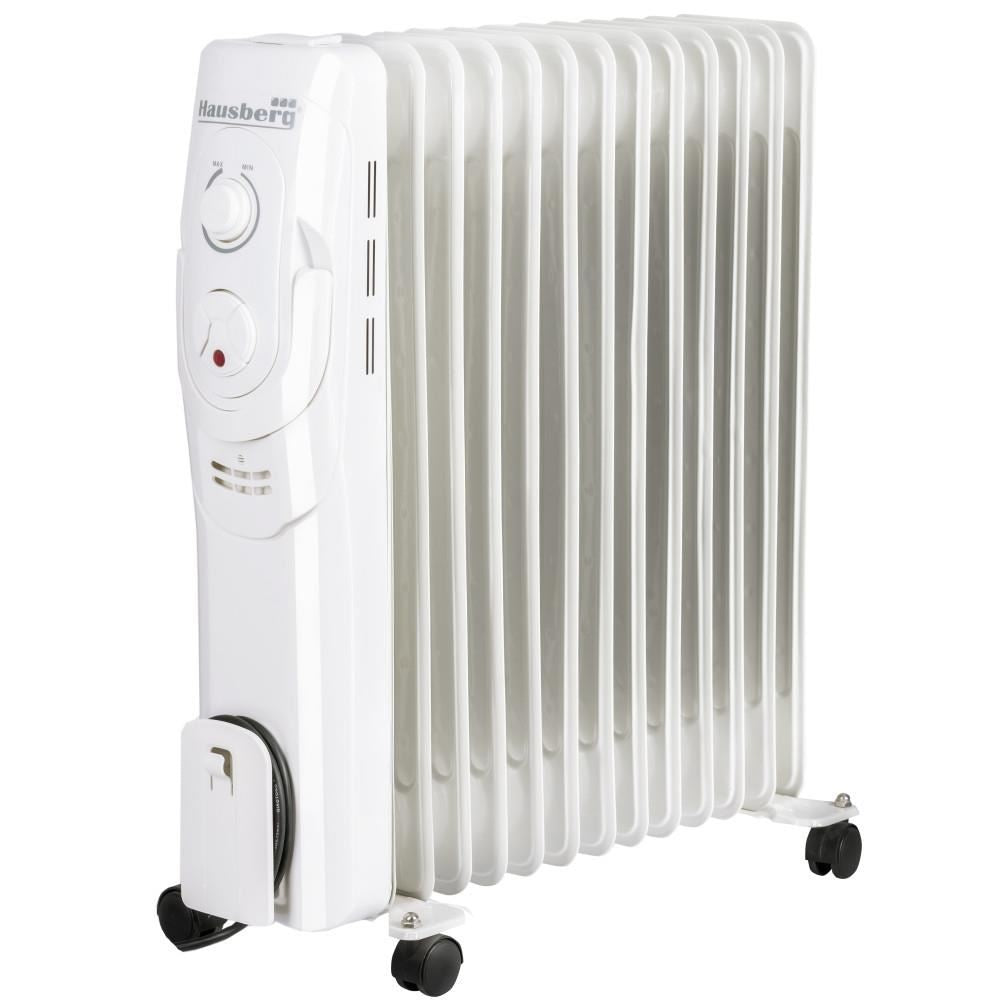 Calorifer electric HAUSBERG HB-8930AB, 2500W, 13 elementi, 3 nivele de putere, termostat reglabil