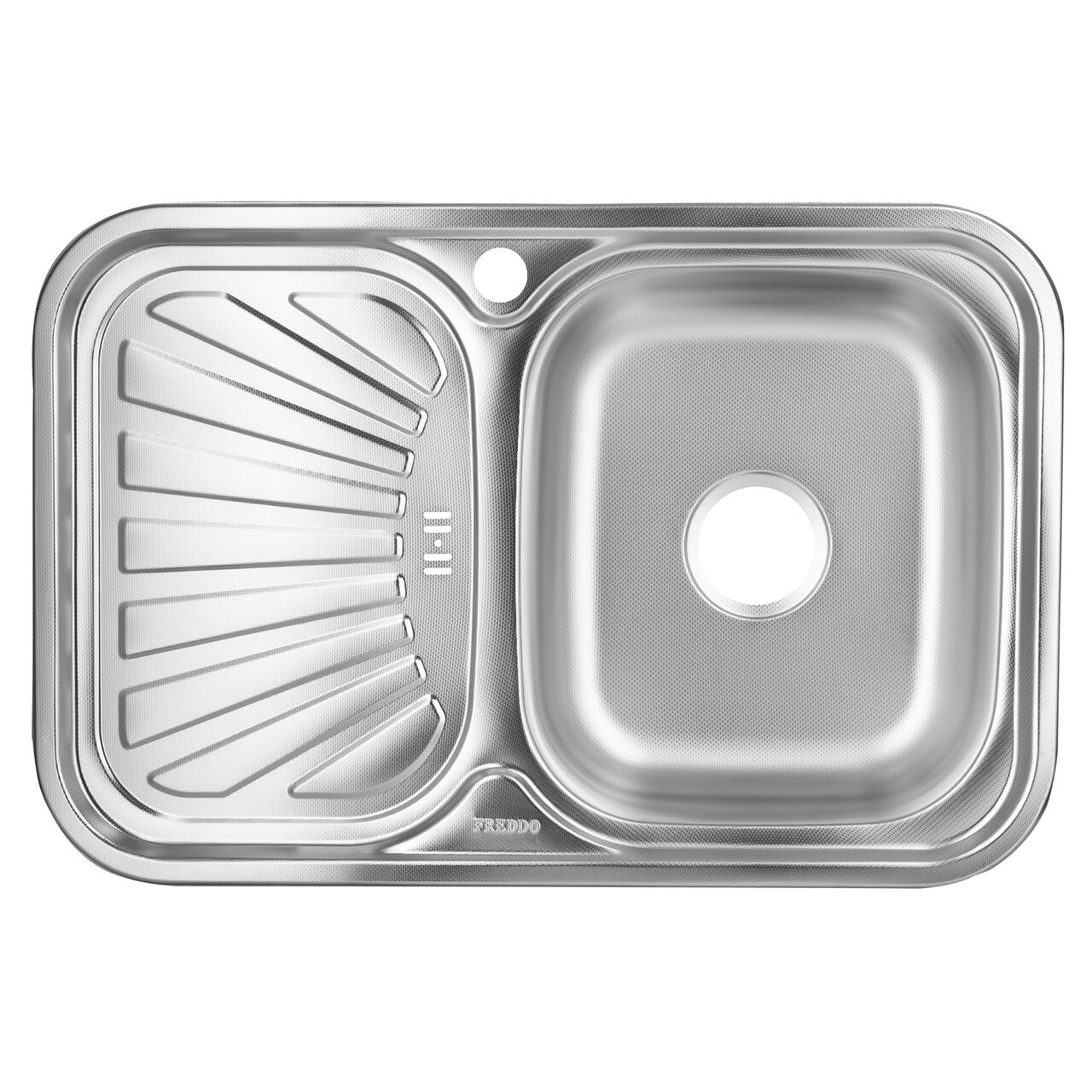 Chiuveta bucatarie Freddo SN9030D, pentru blat, 77x48cm, cuva dreapta, anticalcar, inox