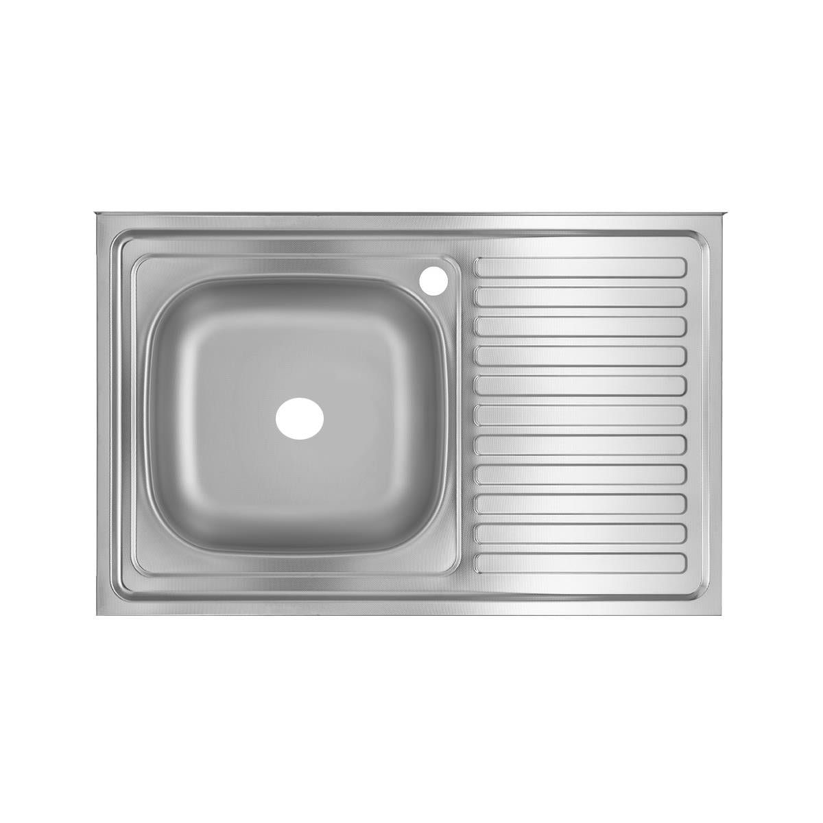 Chiuveta bucatarie Freddo SN7001S/Q90- pentru masca- finisaj anticalcar- cuva stanga- 80x50cm- inox