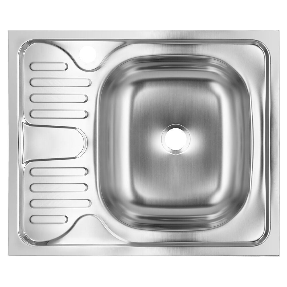 Chiuveta bucatarie pentru masca SANITEC S402D- 60x50 cm- Cuva Dreapta- 0.4 mm- Inox