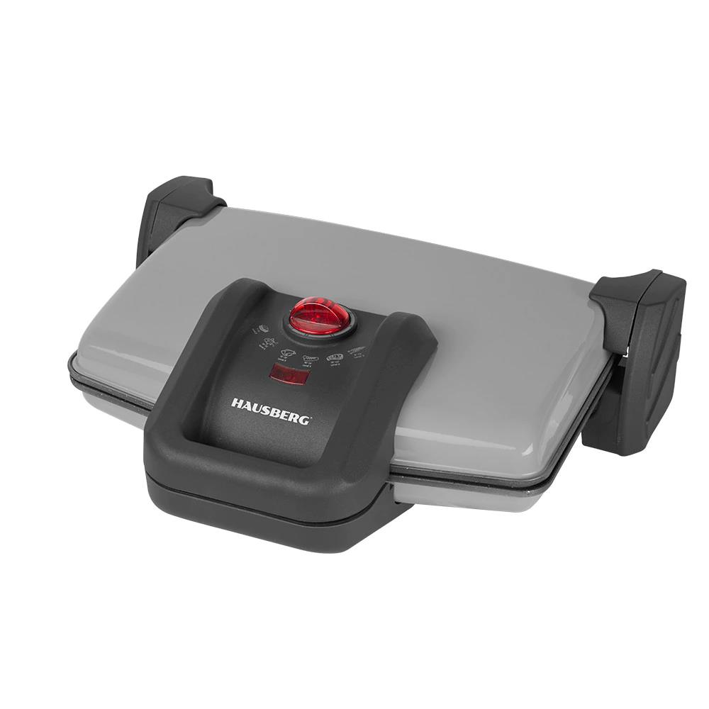 Sandwich-maker Hausberg HB631NG, 1600-1800W, Placi antiaderente