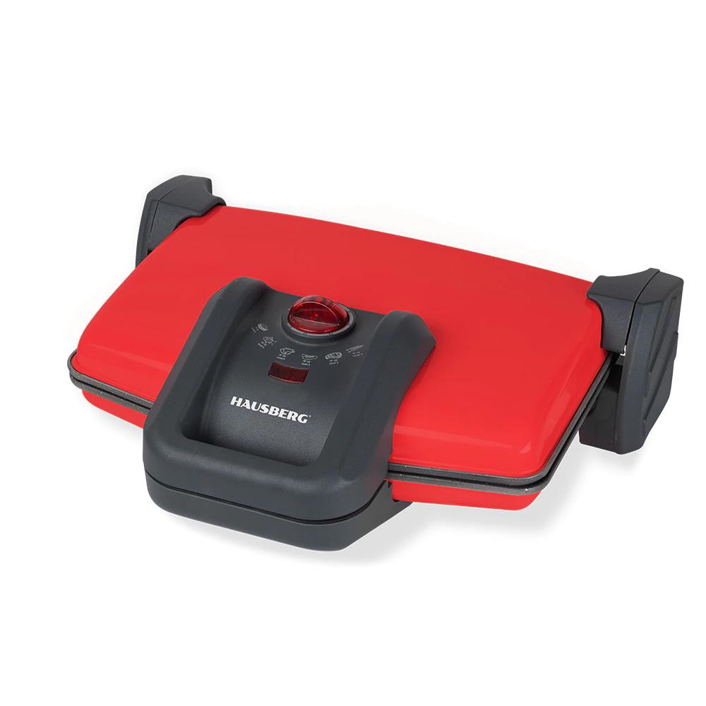 Sandwich-maker Hausberg HB631NG, 1600-1800W, Placi antiaderente