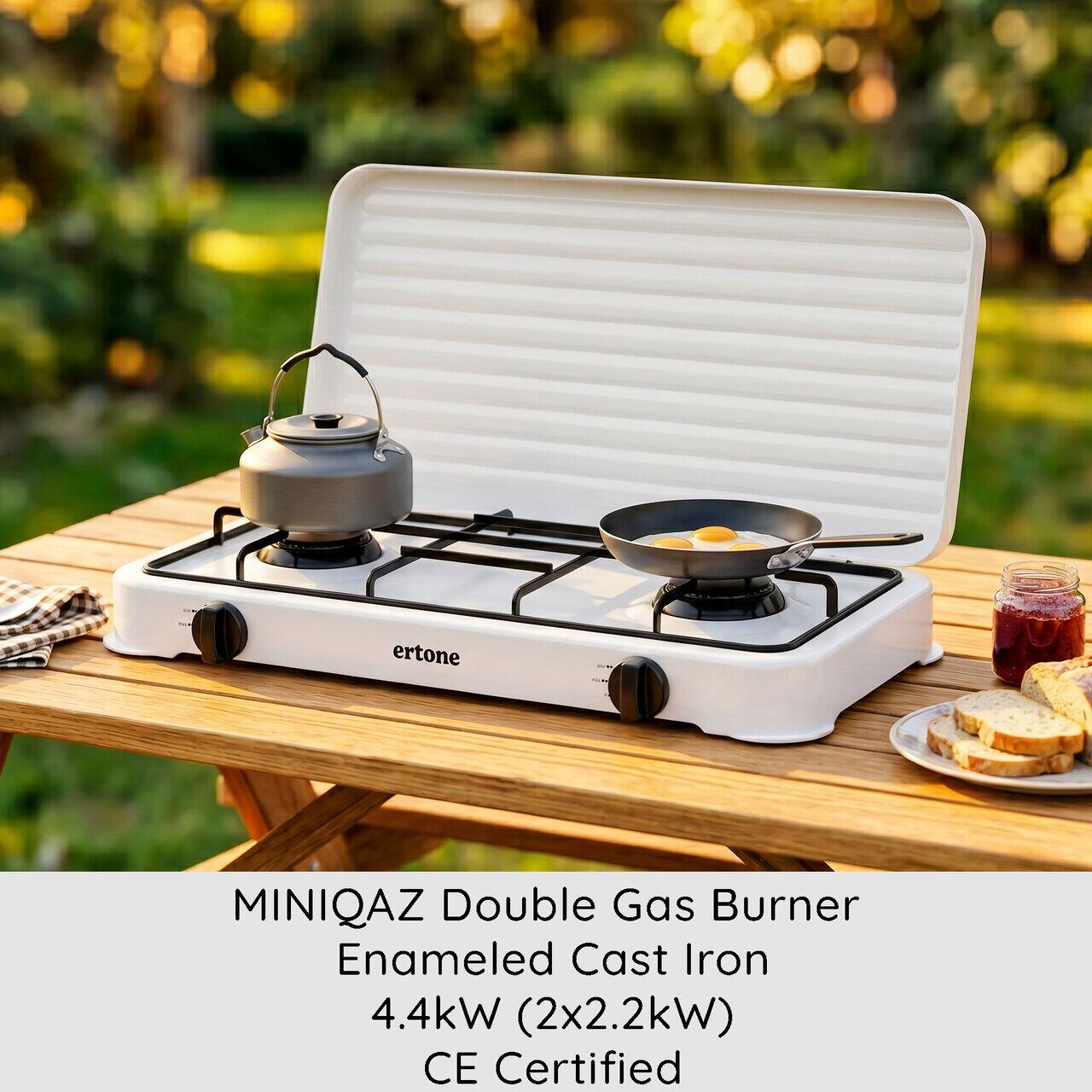 Arzător Dublu Gaz MINIQAZ 2Q-ERT EMAILAT 2Q ERT217AB
