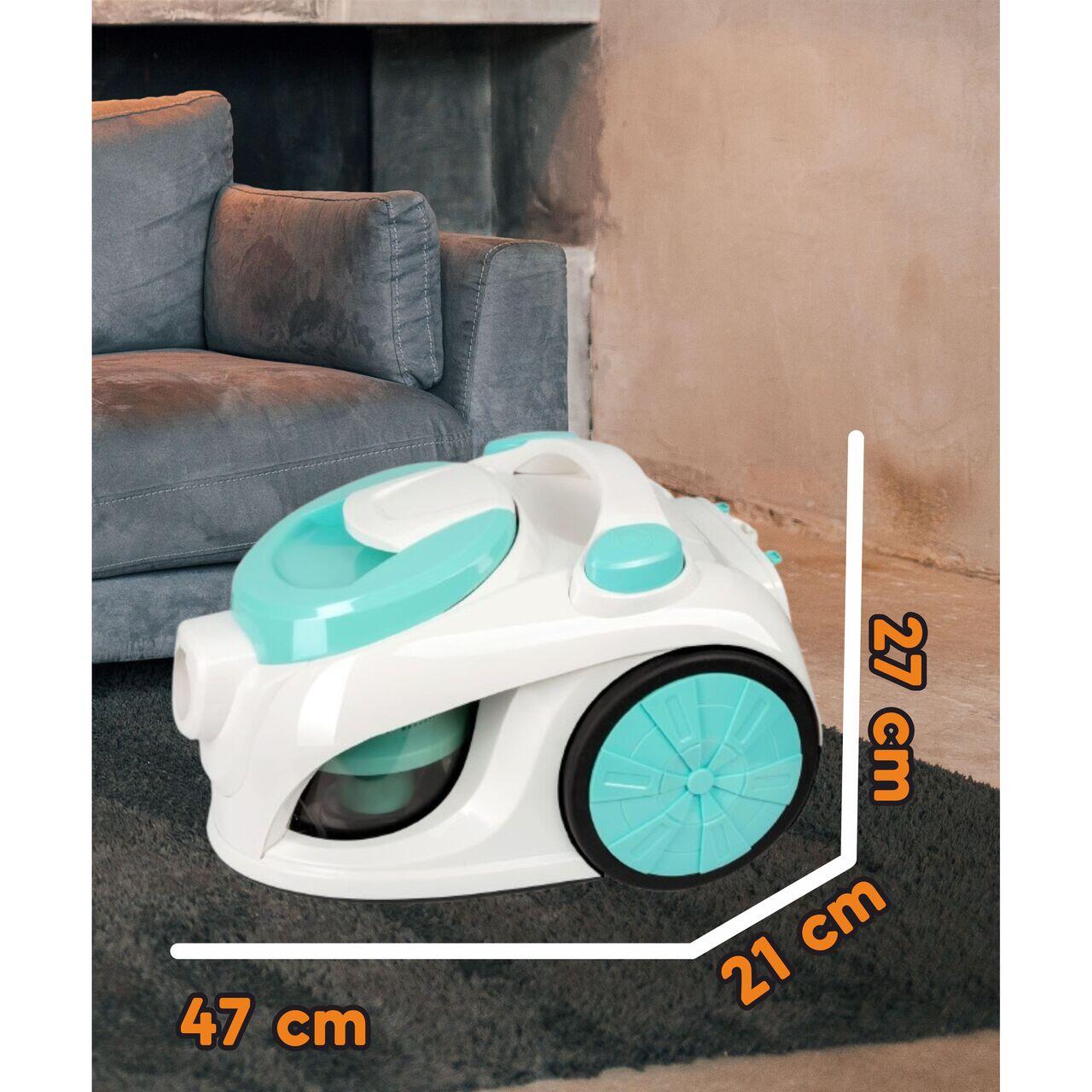 Aspirator fara sac Hausberg HB-2005VR, ciclonic, aspirare uscata, filtru Hepa, tehnologie multi-cyclon, 3L, 700W, 79dB