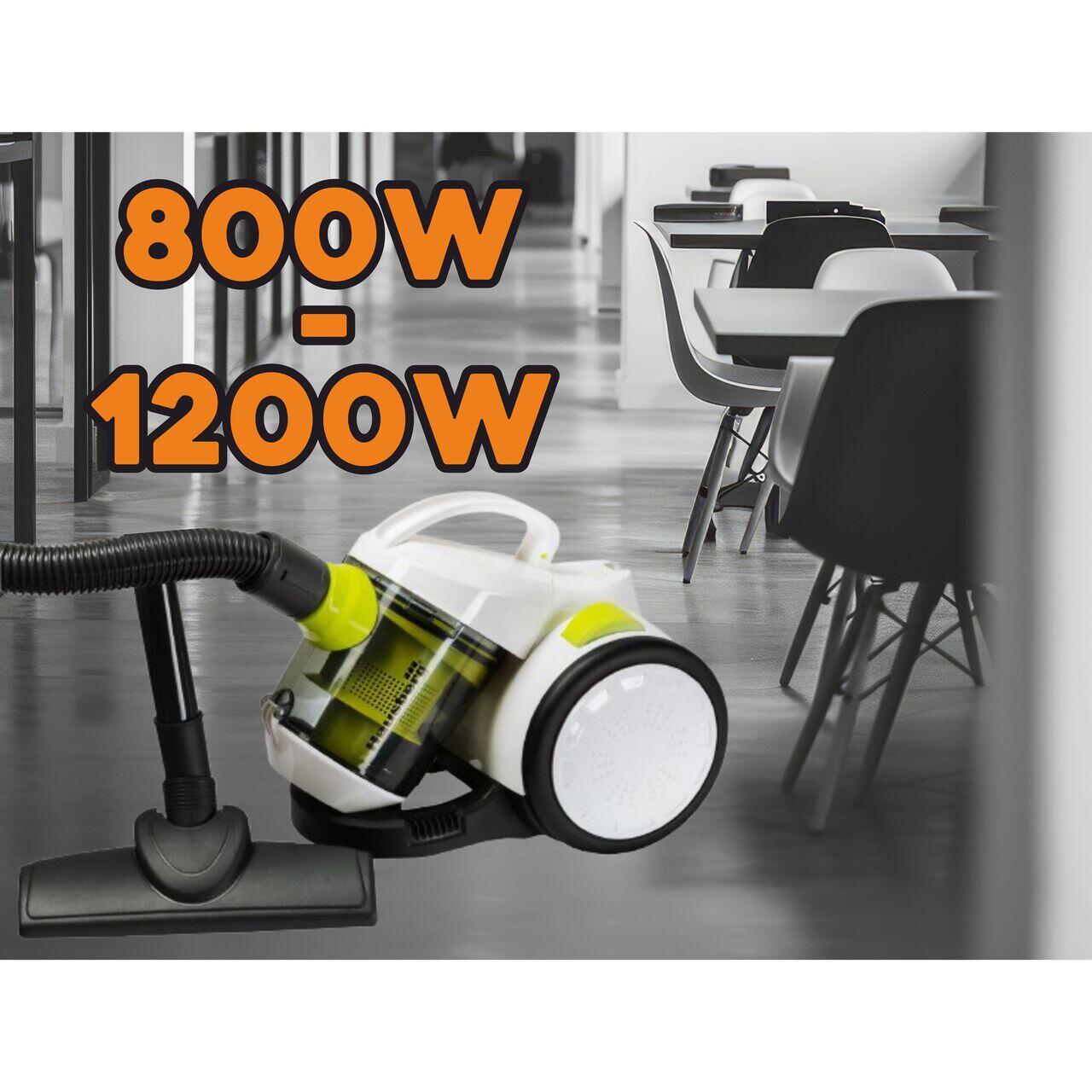 Aspirator fara sac Hausberg HB-2090VR, 1500W, capacitate 1.5 L, aspirare uscata, ciclonic, filtru HEPA