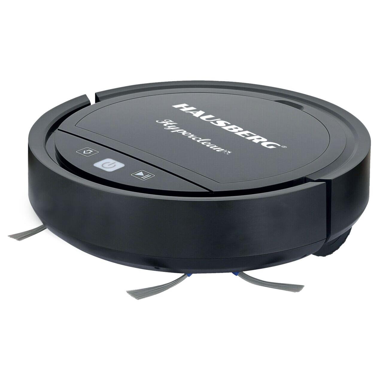 Robot de aspirare Hausberg HB3005, WiFi, 20W, aspirator si mop, control vocal, curata suprafata 90-120m/2, Autonomie 2 ore, recipient praf 350ml, Nivel zgomot 65 dB