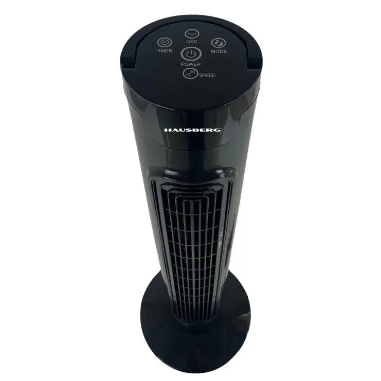 Ventilator turn Hausberg HB-5951NG, 60W, 32 inch, 3 moduri, 3 viteze, telecomanda, touch