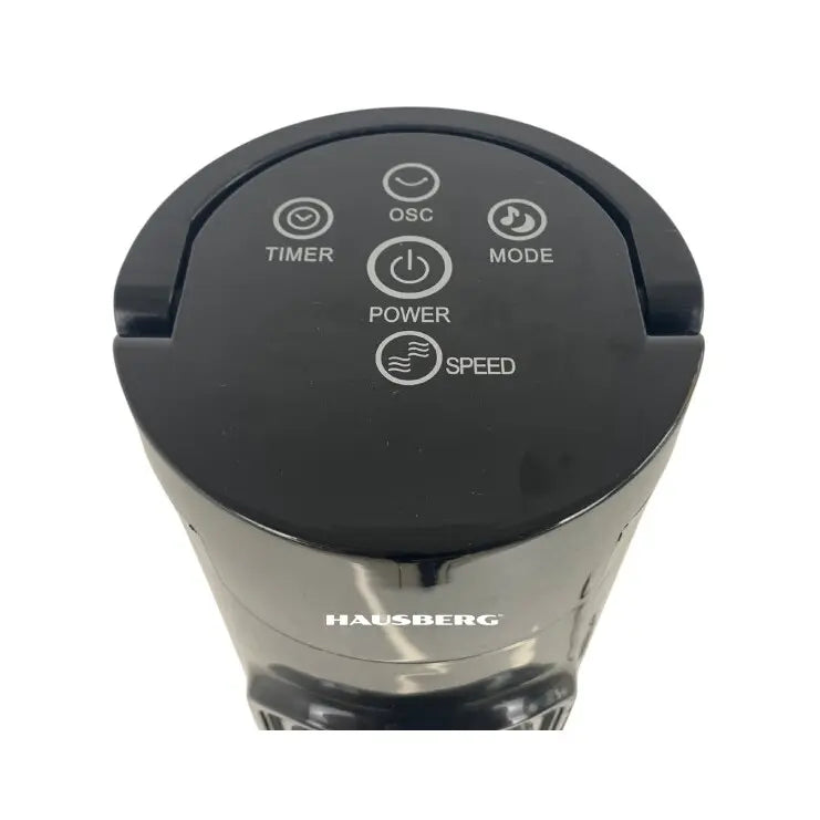 Ventilator turn Hausberg HB-5951NG, 60W, 32 inch, 3 moduri, 3 viteze, telecomanda, touch