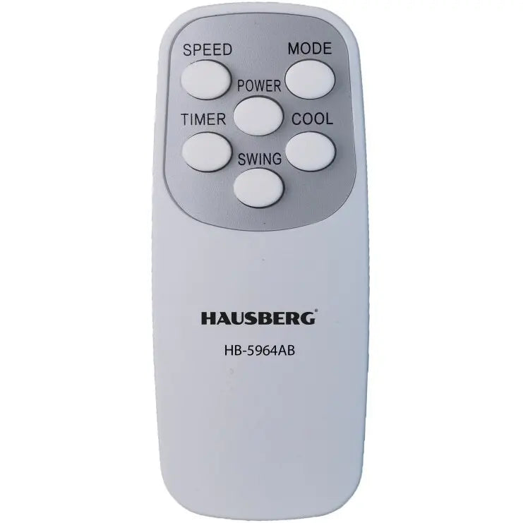 Racitor de aer portabil Hausberg HB-5964AB, 65W, 5.5L, 3 viteze, 5 programe, 3 moduri, oscilatie 40°, temporizator 12h, LED, telecomanda