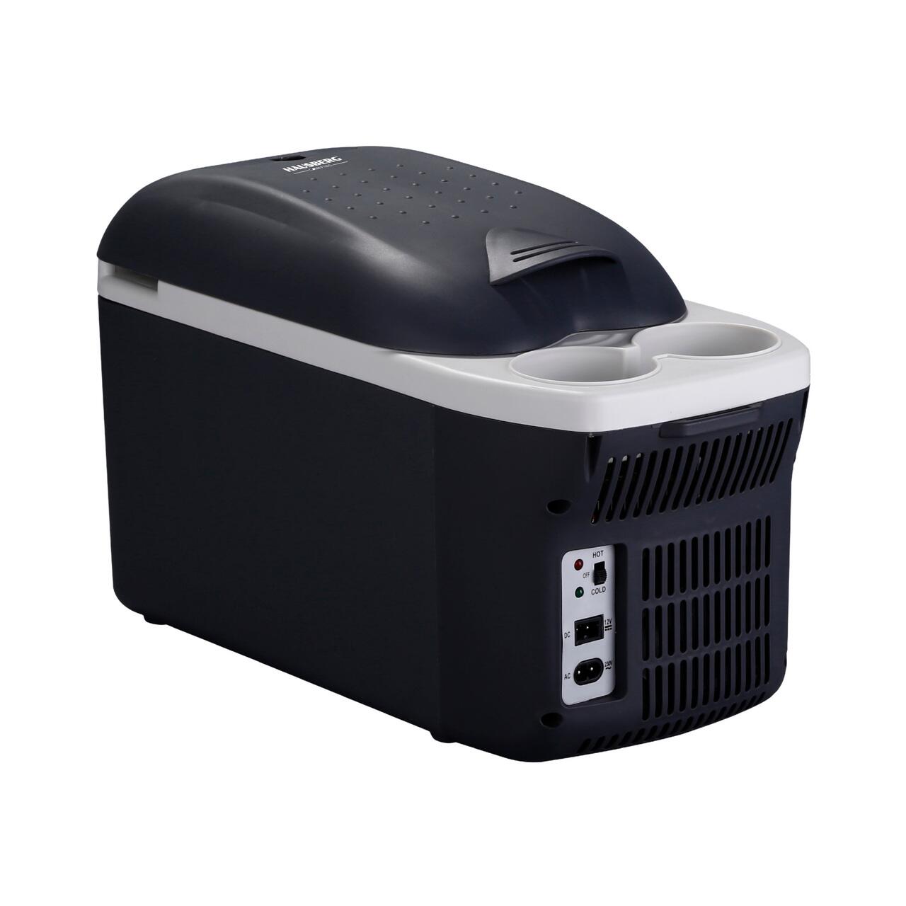 Lada Frigorifica Auto Termoelectrica Portabila HAUSBERG HB-G055, 8 Litri, Functie Racire si Incalzire, Alimentare Duala 12V/220V