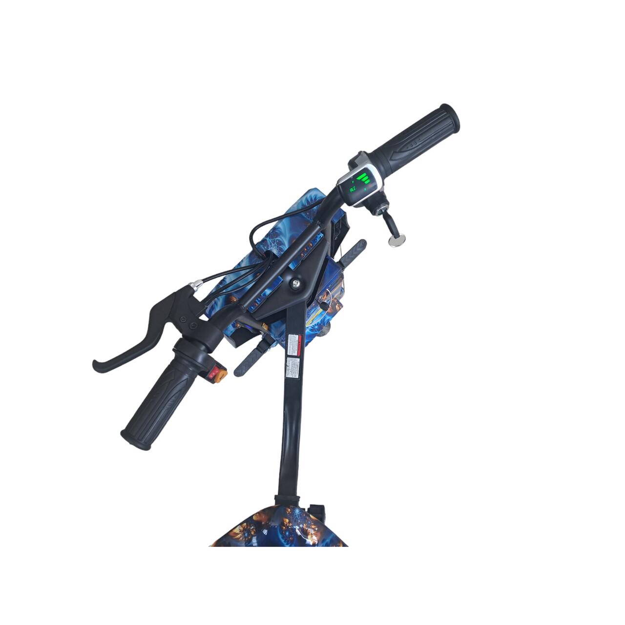 Tricicleta electrica drift Hausberg HB-KD05BL, 8 inch, motor 250-300W, 3 viteze, autonomie 10-15 km, viteza 15 km/h, albastru