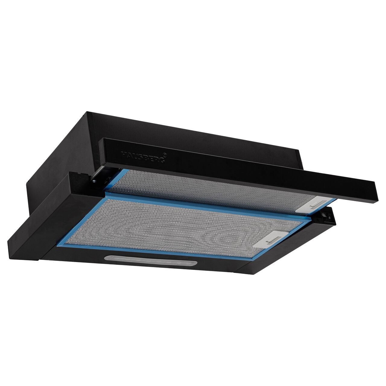 Hota incorporabila telescopica HAUSBERG HB-1285, 60 cm, putere de absorbtie 420 m³/h, 2 motoare
