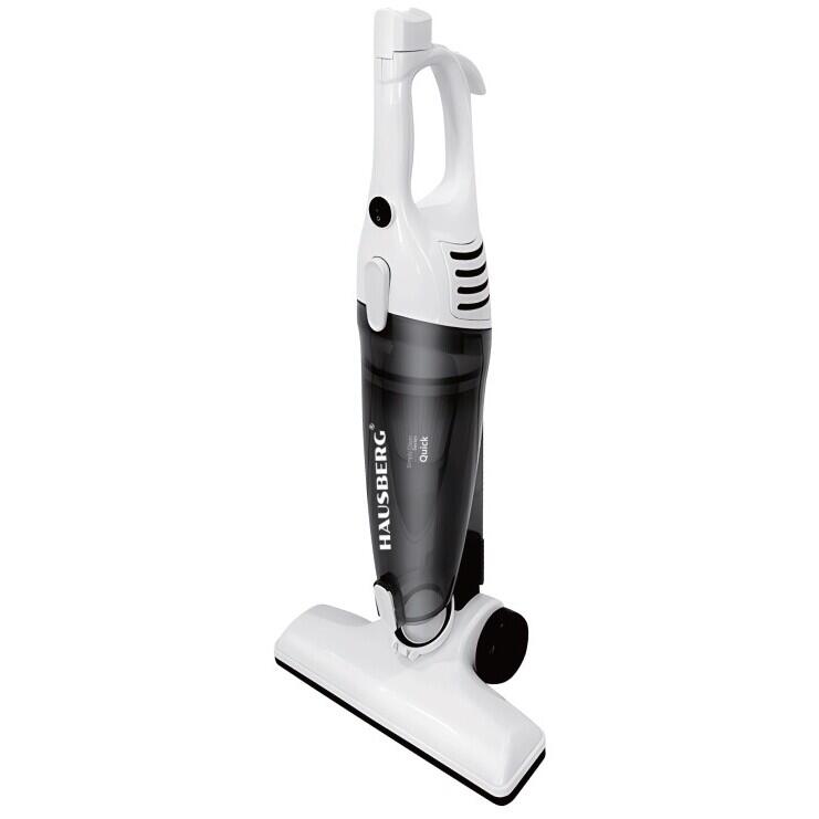 Aspirator vertical 2 in 1 HAUSBERG HB-2025AB, fara sac, aspirare uscata, filtru Hepa, 0.5 L, 600W