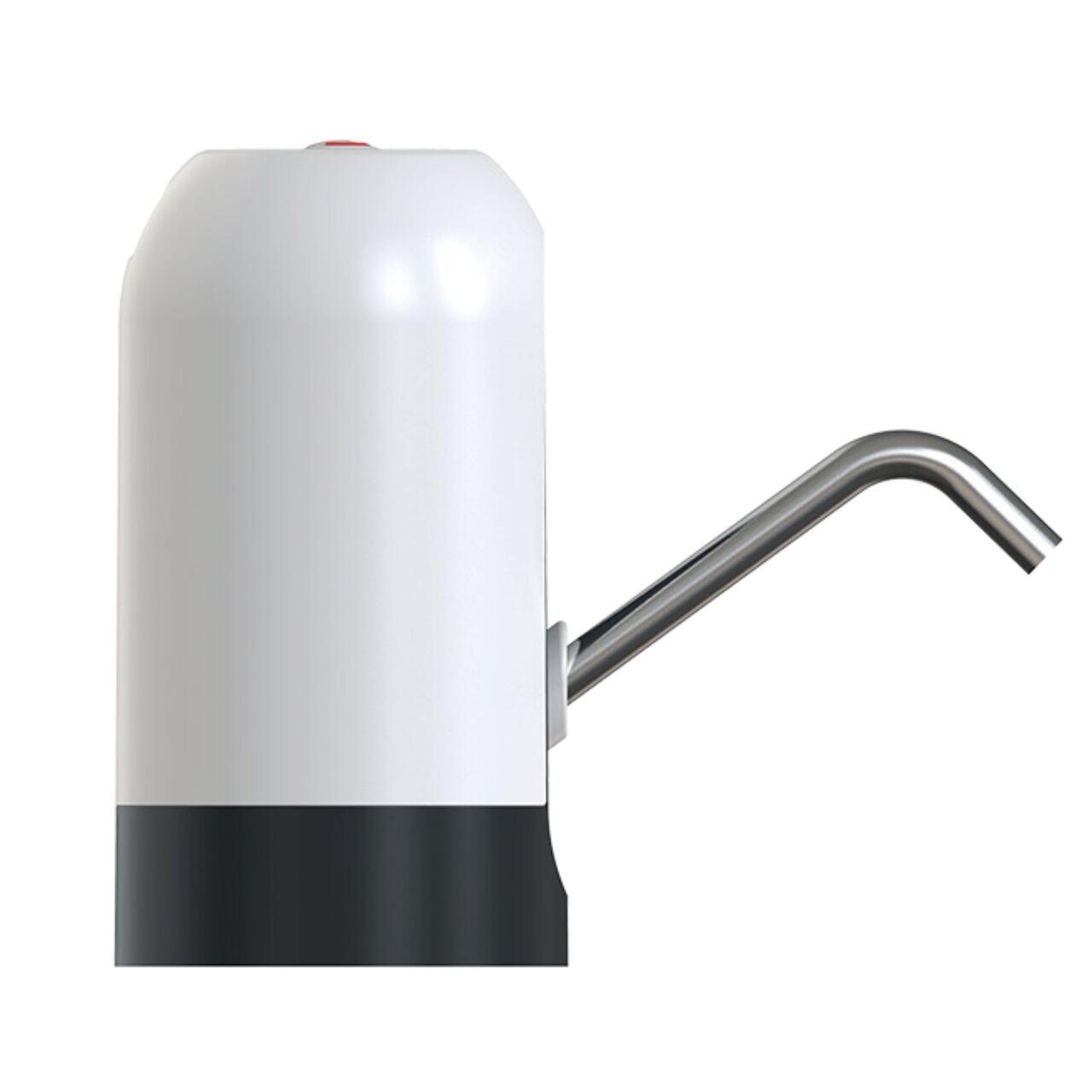 Dispozitiv electric reincarcabil de pompare apa HAUSBERG HB-2605, otel inoxidabil si plastic, pentru sticle PET de 10L, buton ON/OFF, baterie incorporata, USB