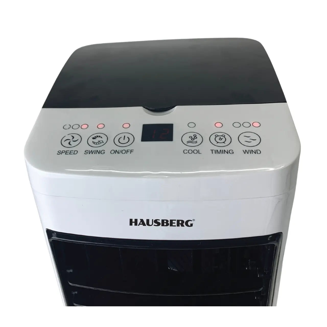 Ventilator cu racire si umidificare HAUSBERG HB-5955, 3 viteze, temporizator 12h, rezervor 4L, telecomanda