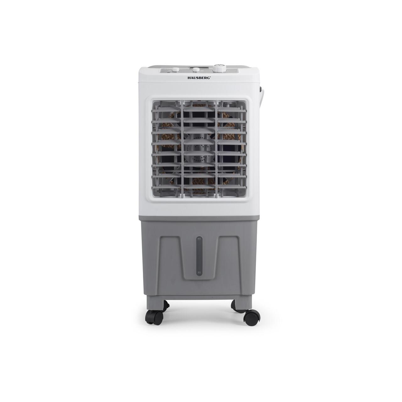 Racitor de aer portabil Hausberg HB-5961AB, 75W, rezervor 20L, 3 viteze, control mecanic, 2 cutii gheata