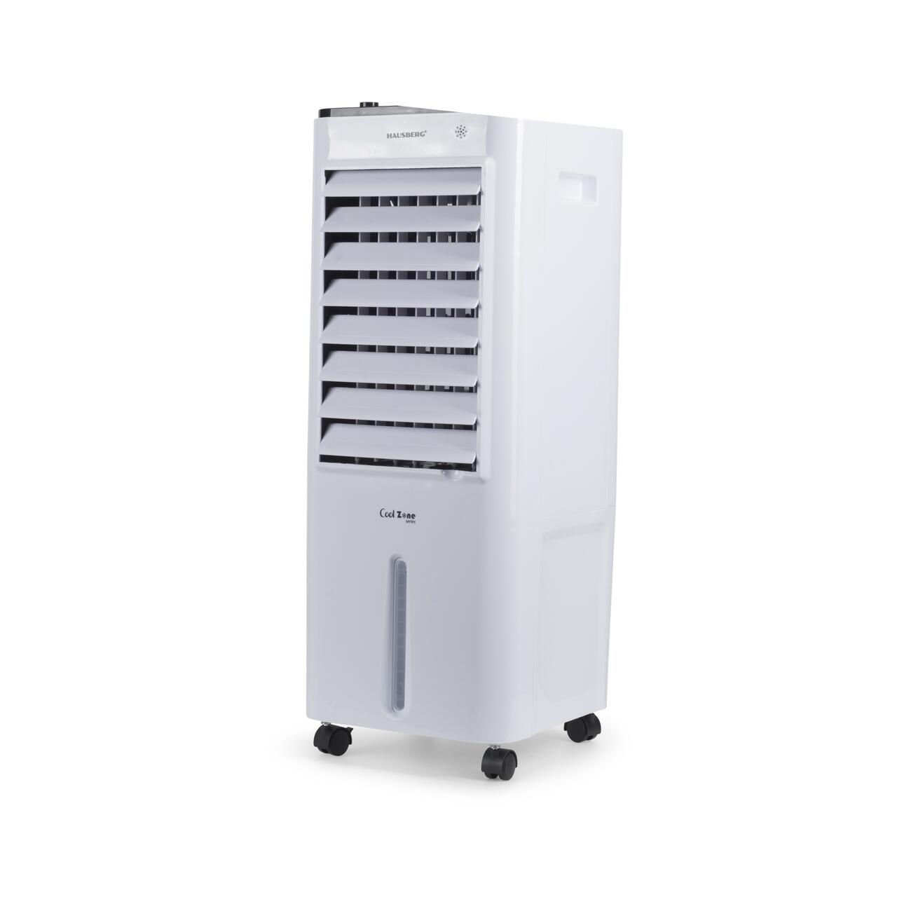 Racitor de aer portabil HAUSBERG HB-5963AB, 55-80W, rezervor 12L, 3 viteze, functie Turbo, oscilatie 60°, control mecanic