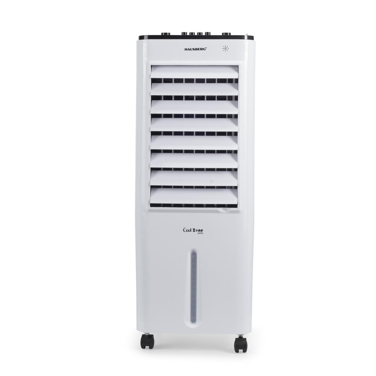 Racitor de aer portabil HAUSBERG HB-5963AB, 55-80W, rezervor 12L, 3 viteze, functie Turbo, oscilatie 60°, control mecanic