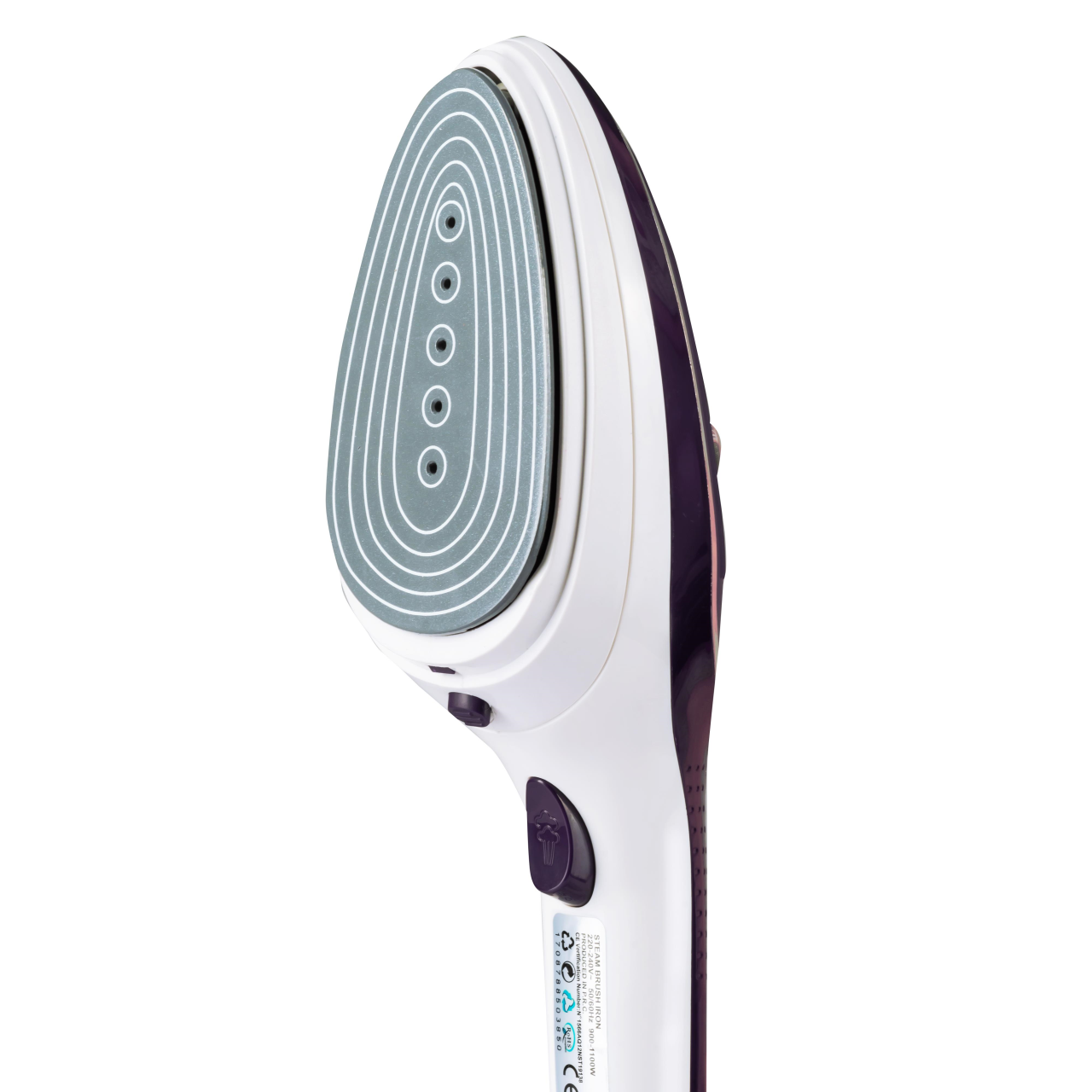 Fier de calcat vertical cu talpa ceramica Hausberg HB-7885MR, 900-1000W ,accesoriu detasabil cu 2 perie