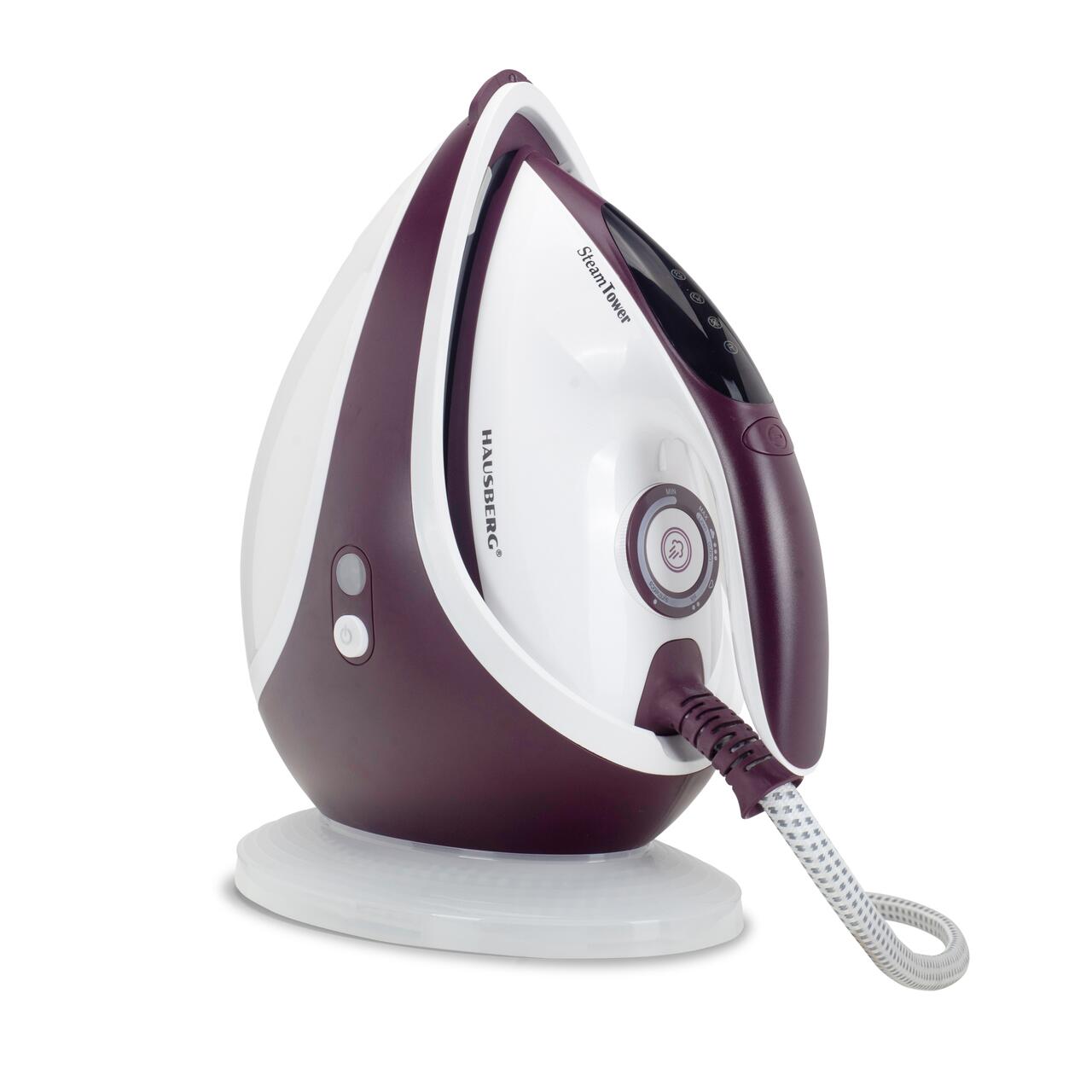 Statie de calcat HAUSBERG HB-7930MV, 2000-2400 W, 5 bar, 1.2 L, 35g/min, cartus anti-calcar, talpa ceramica, oprire automata