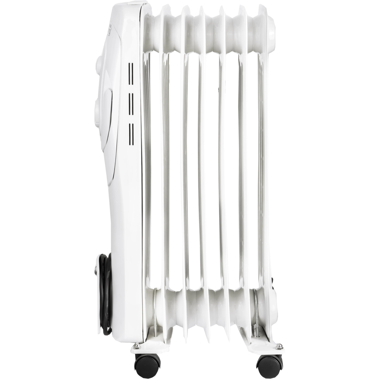 Calorifer electric Hausberg HB-8900, 1500W, 7 elementi, 3 nivele de putere, termostat reglabil