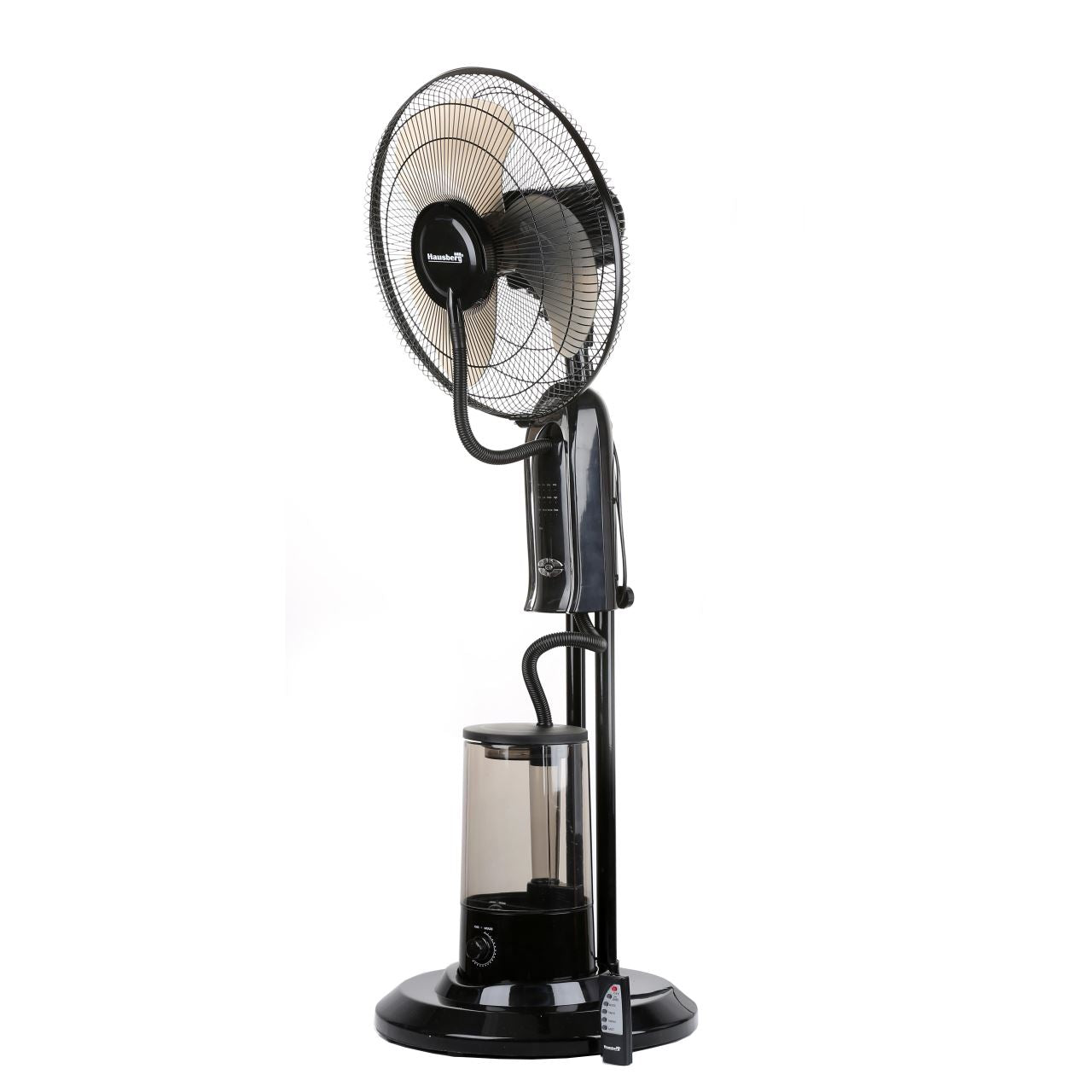 Ventilator cu pulverizare apa si umidificare HAUSBERG HB5600NG, 90W, 300 ml/h, 3 viteze, timer, telecomanda