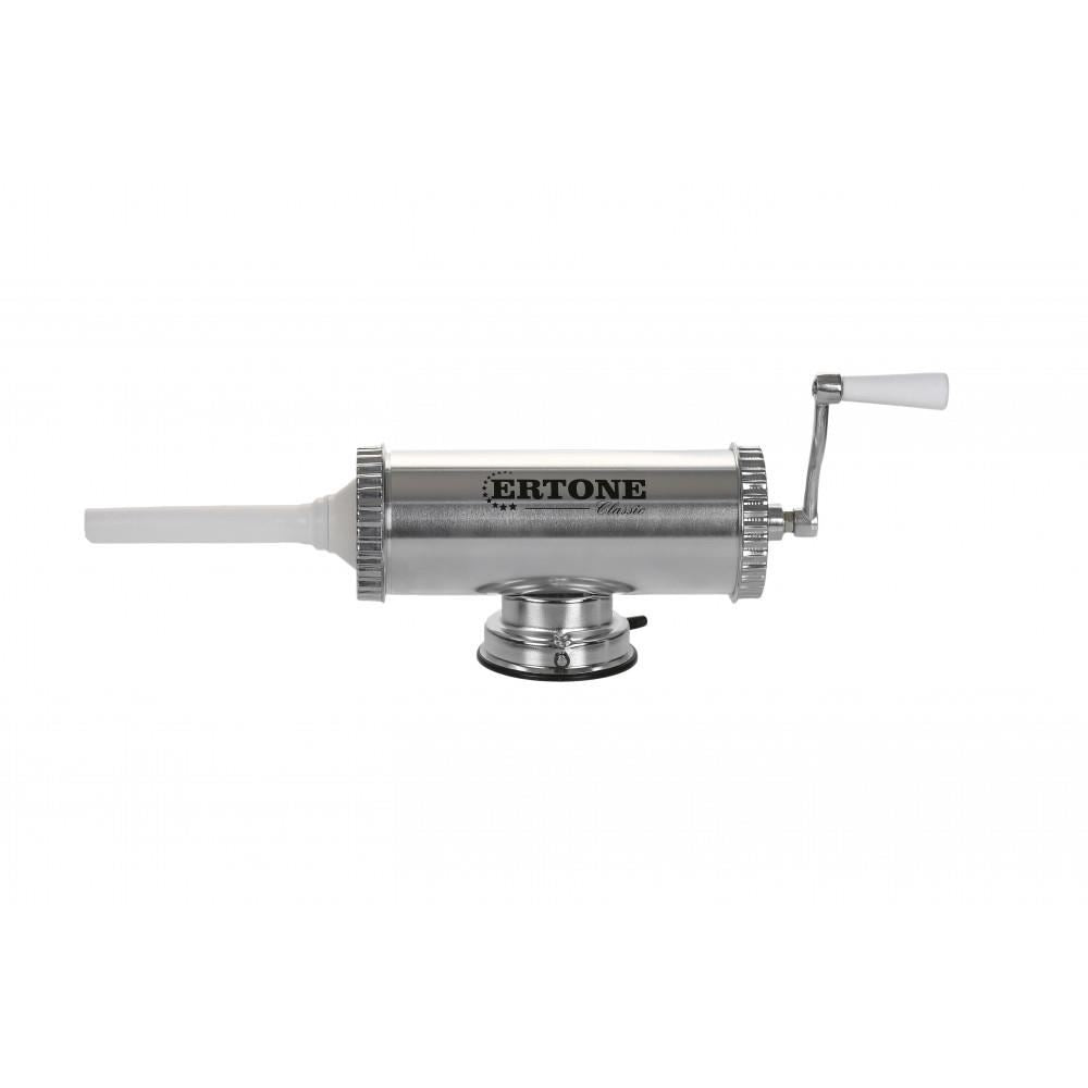 Aparat cu sprit pentru prepararea carnatilor ERTONE MN-485, capacitate 2.5 Kg, Inox