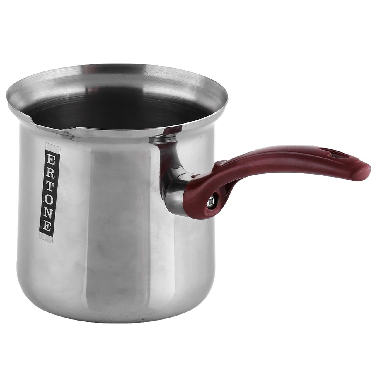 Ibric Din Inox ERTONE ERT-MN 08, capacitate 1L, maner ebonita