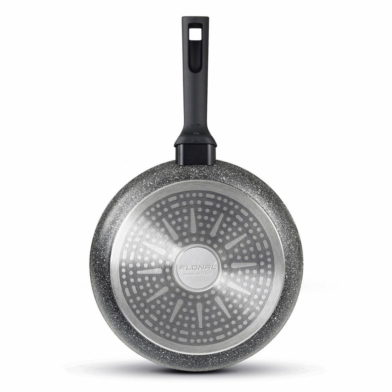 Tigaie antiaderenta FLONAL cu 5 straturi de acoperire cu efect de piatra Magma-Tech, 26cm