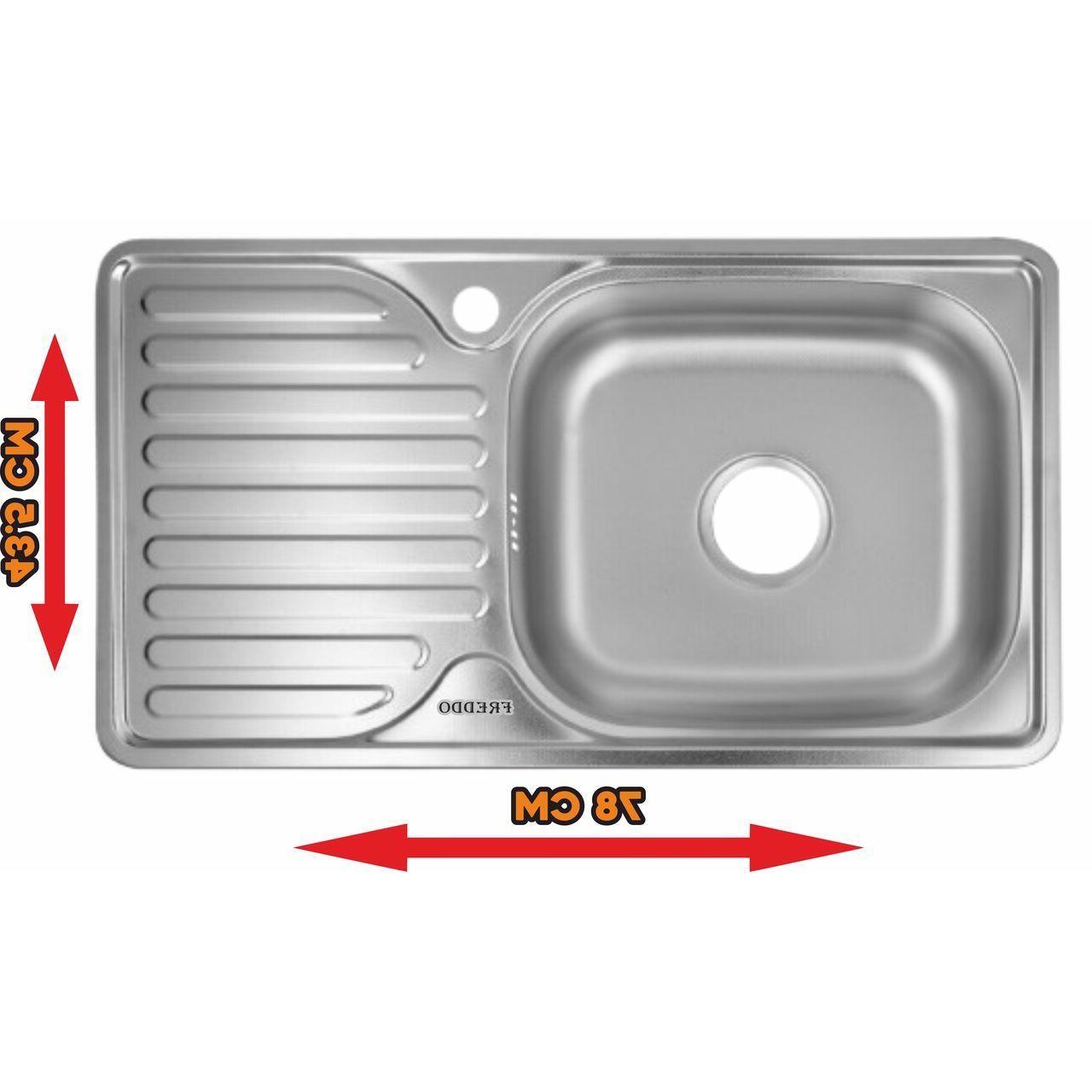 Chiuveta Freddo SN 9022, blat, anticalcar, cuva dreapta sau stanga, inox