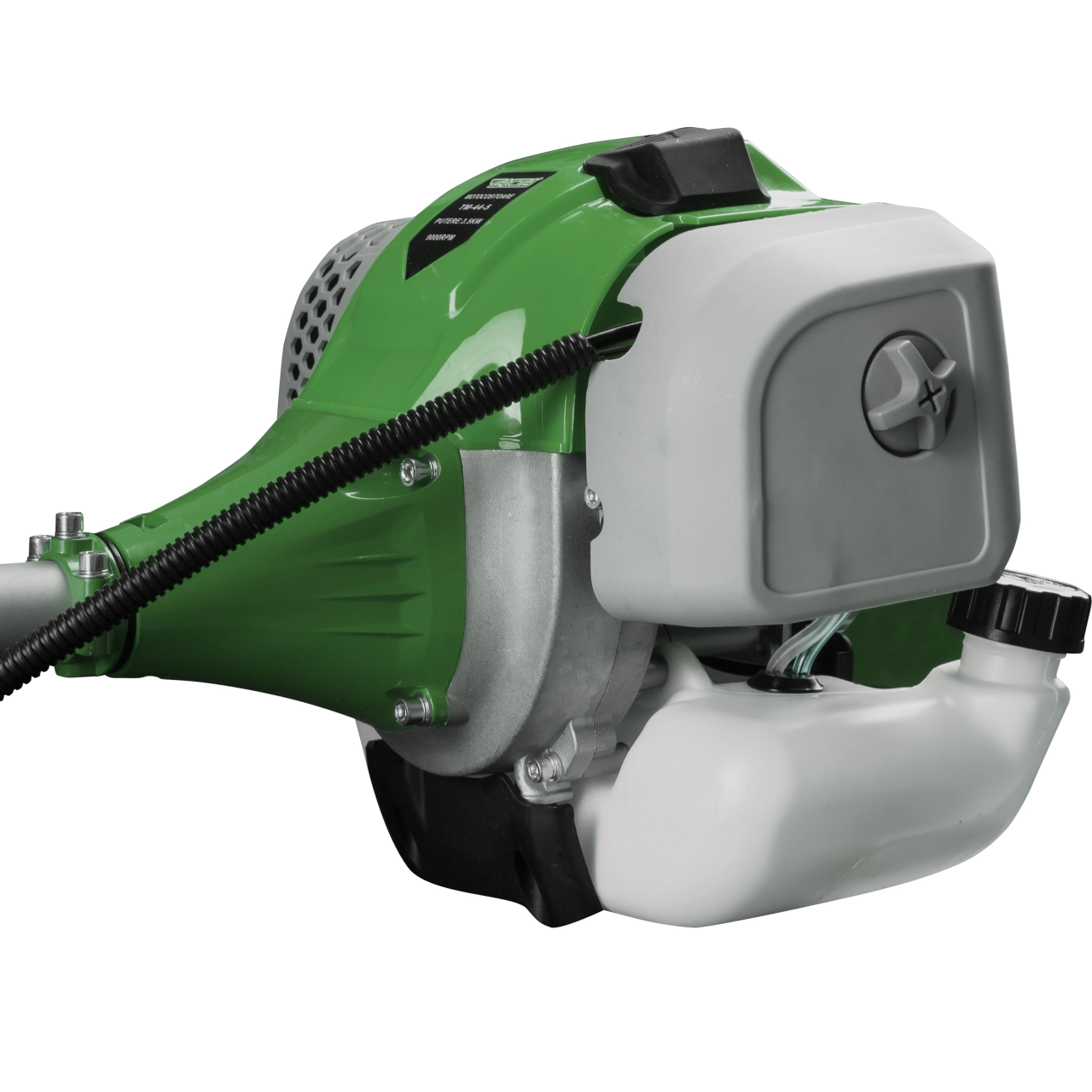 Motocoasa Tatta TM462-9, 42.2 CMC, 3500W, Turatie motor in sarcina 9000 RPM, Turatie la relanti 3000 RPM, rezervor 1200 ml, 1500 mm, 9 piese incluse