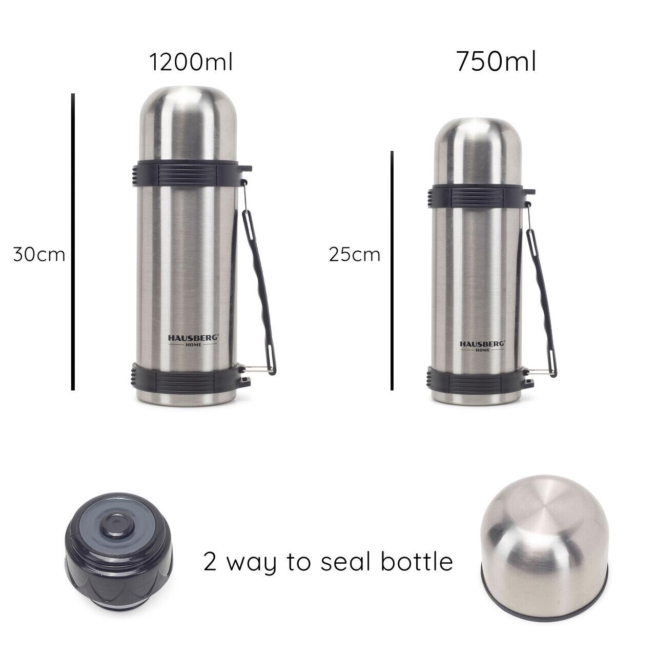 Termos HAUSBERG HB-H1455, capacitate 1200ml, material inox