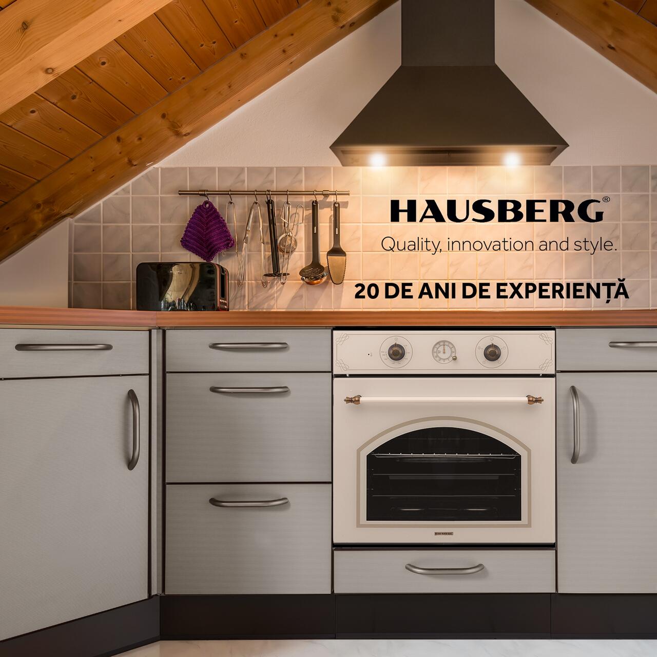 Cuptor electric incorporabil rustic Hausberg HB-8050RST 2000W 57L