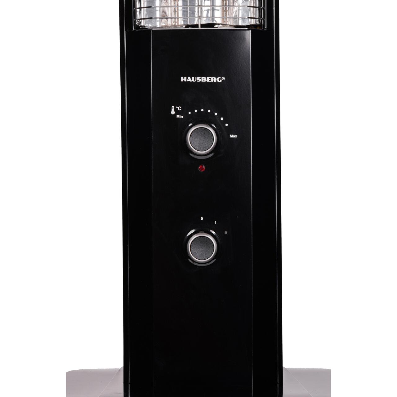 Radiator Electric Hausberg HB-8560, 2300W, Termostat Reglabil, Lampa de semnalizare pentru 3 pozitii